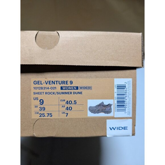ASICS Gel-Venture 9 Trail Running Shoes Women's Size 9 Sheet Rock Summer Dune - Picture 9 of 9